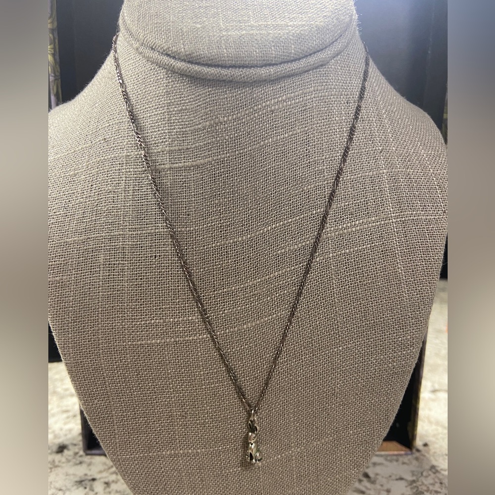 925 Silver Rabbit Pendant Necklace - Picture 2 of 4